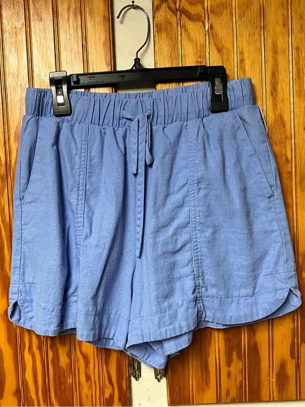 Universal thread Light Blue Women's Drawstring Linen-Blend Shorts size XS